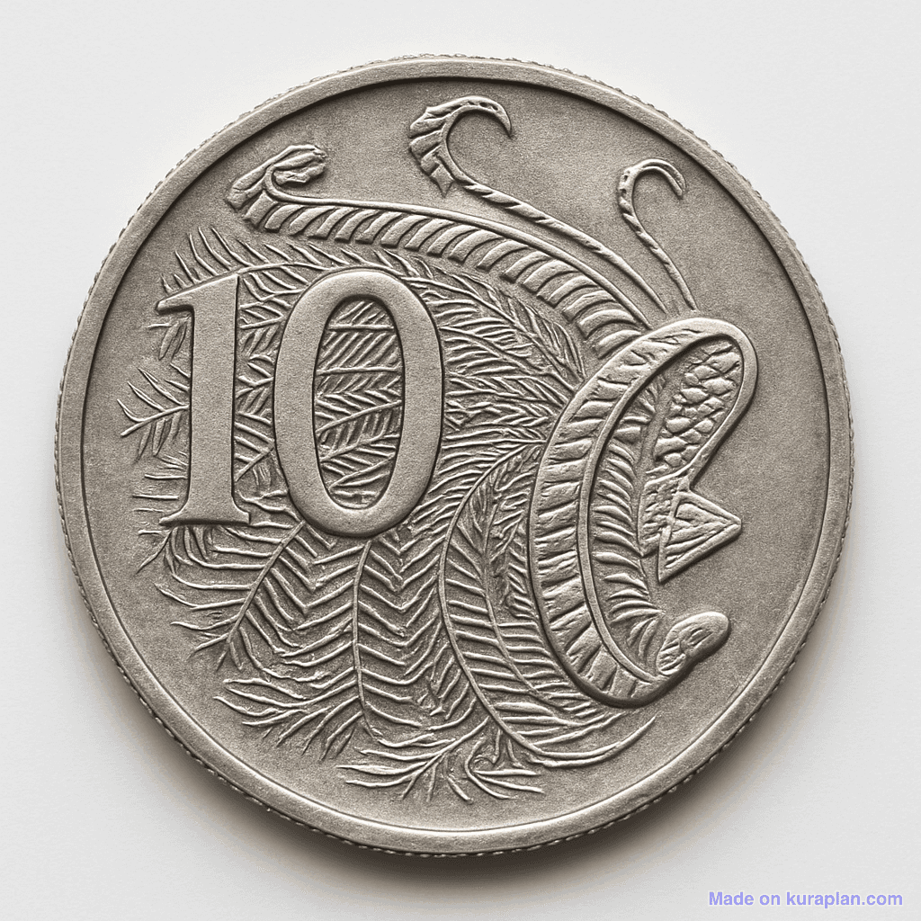 AU 10 cents coin