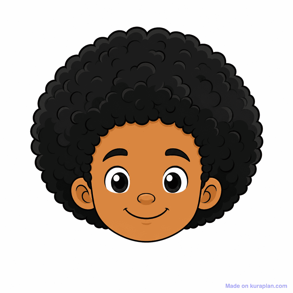 Body Parts — Hair Types illustration sample