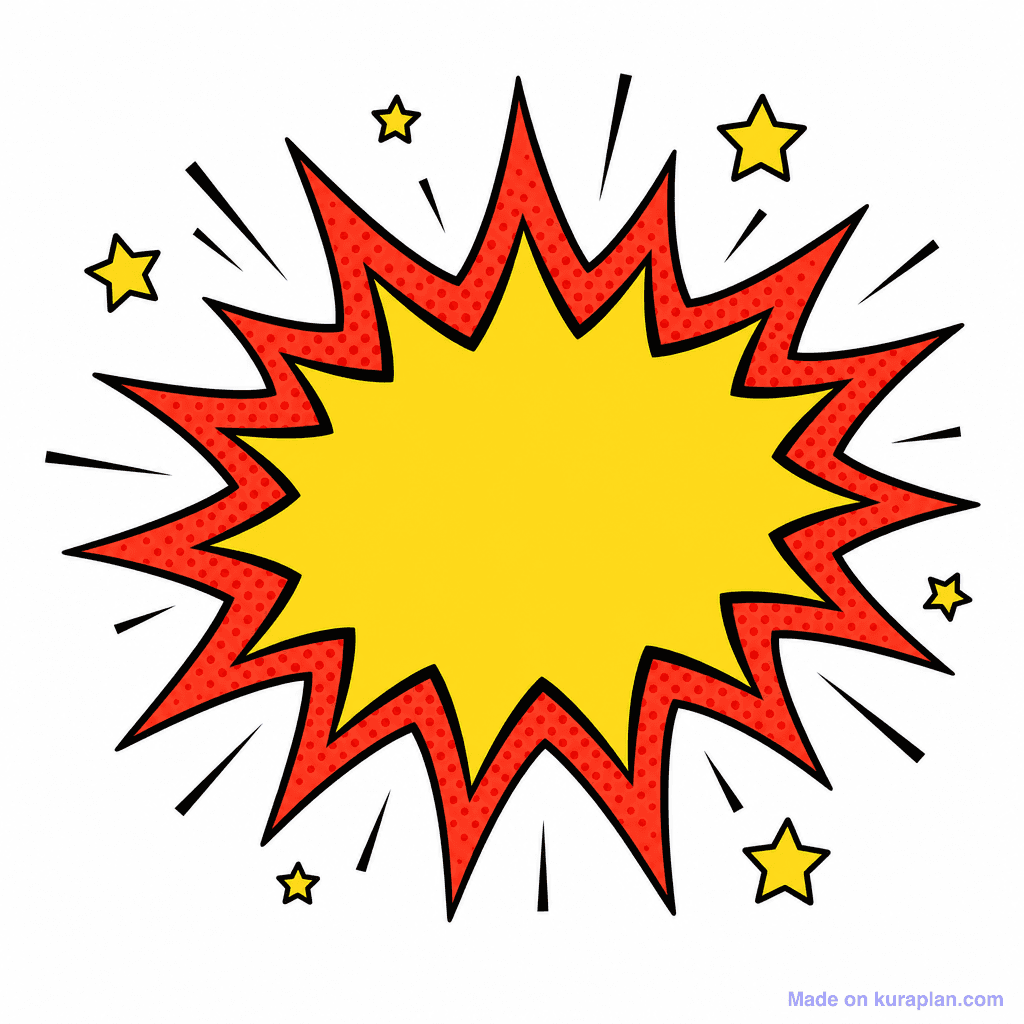 Bubble Comic Pow Burst