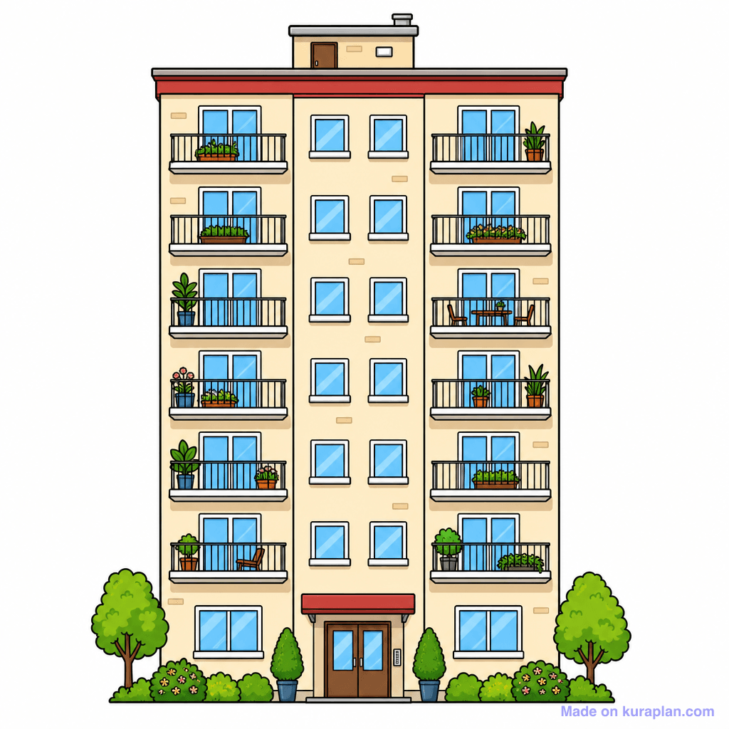 Building Apartment Block