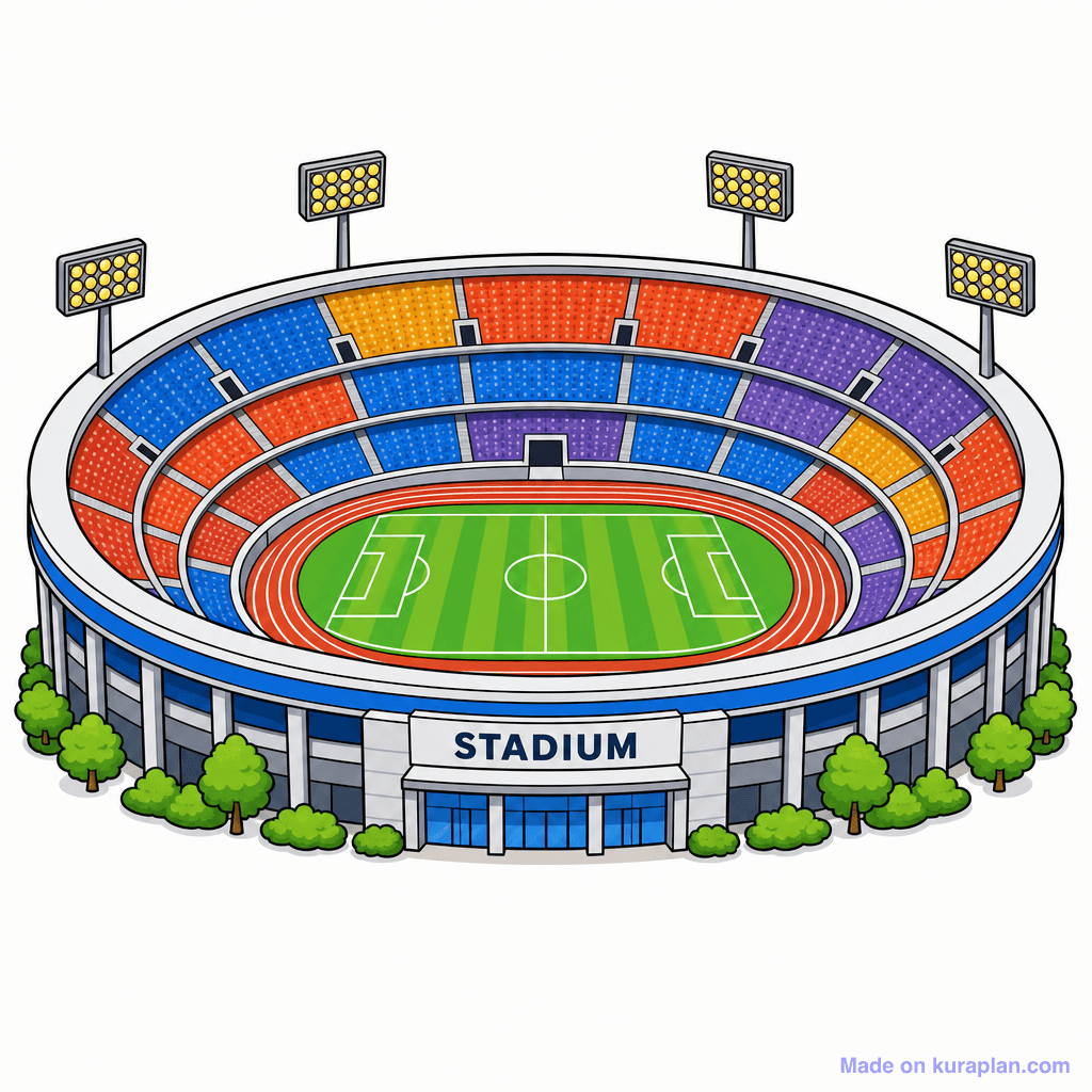 Building Sports Stadium