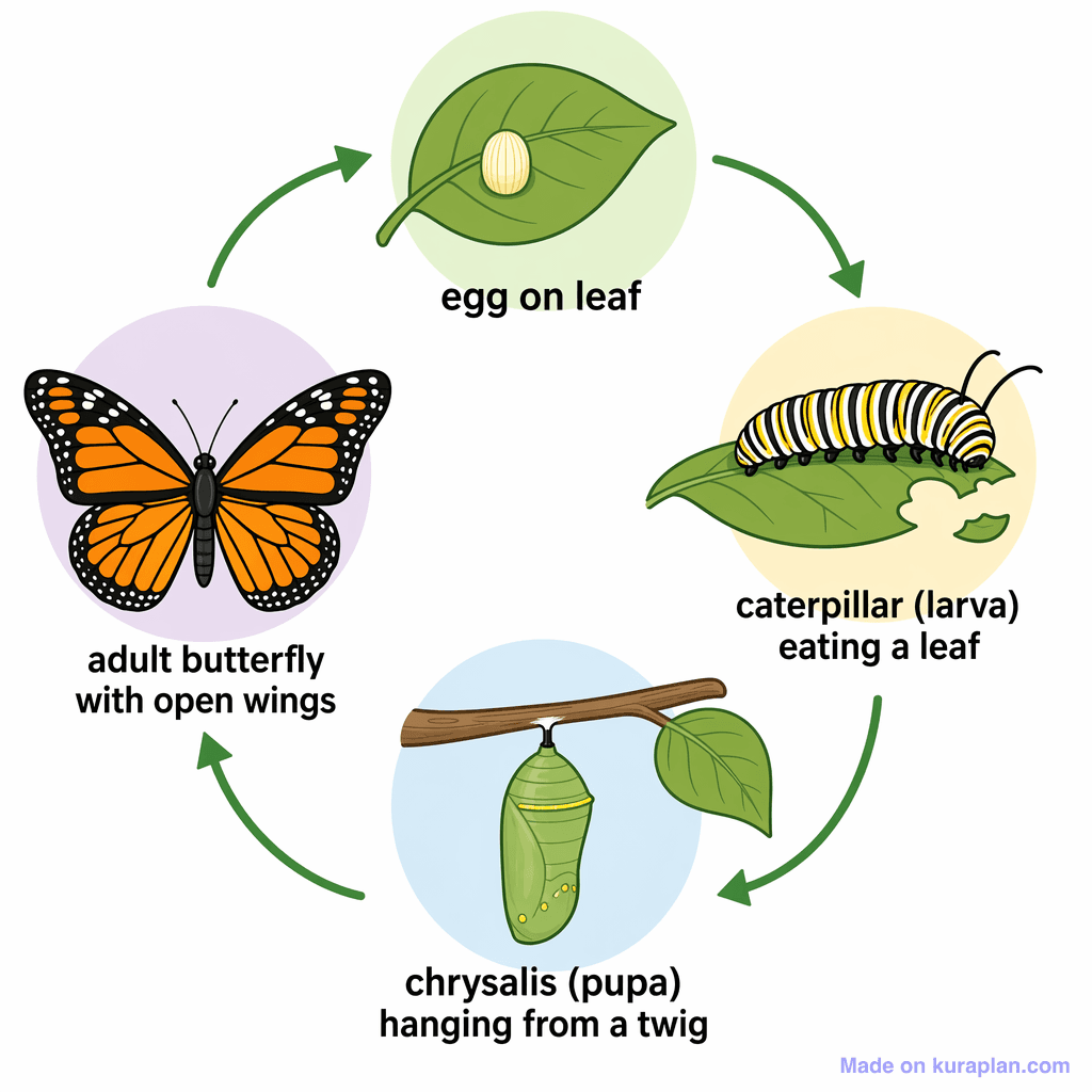 Butterfly Life Cycle (detailed)