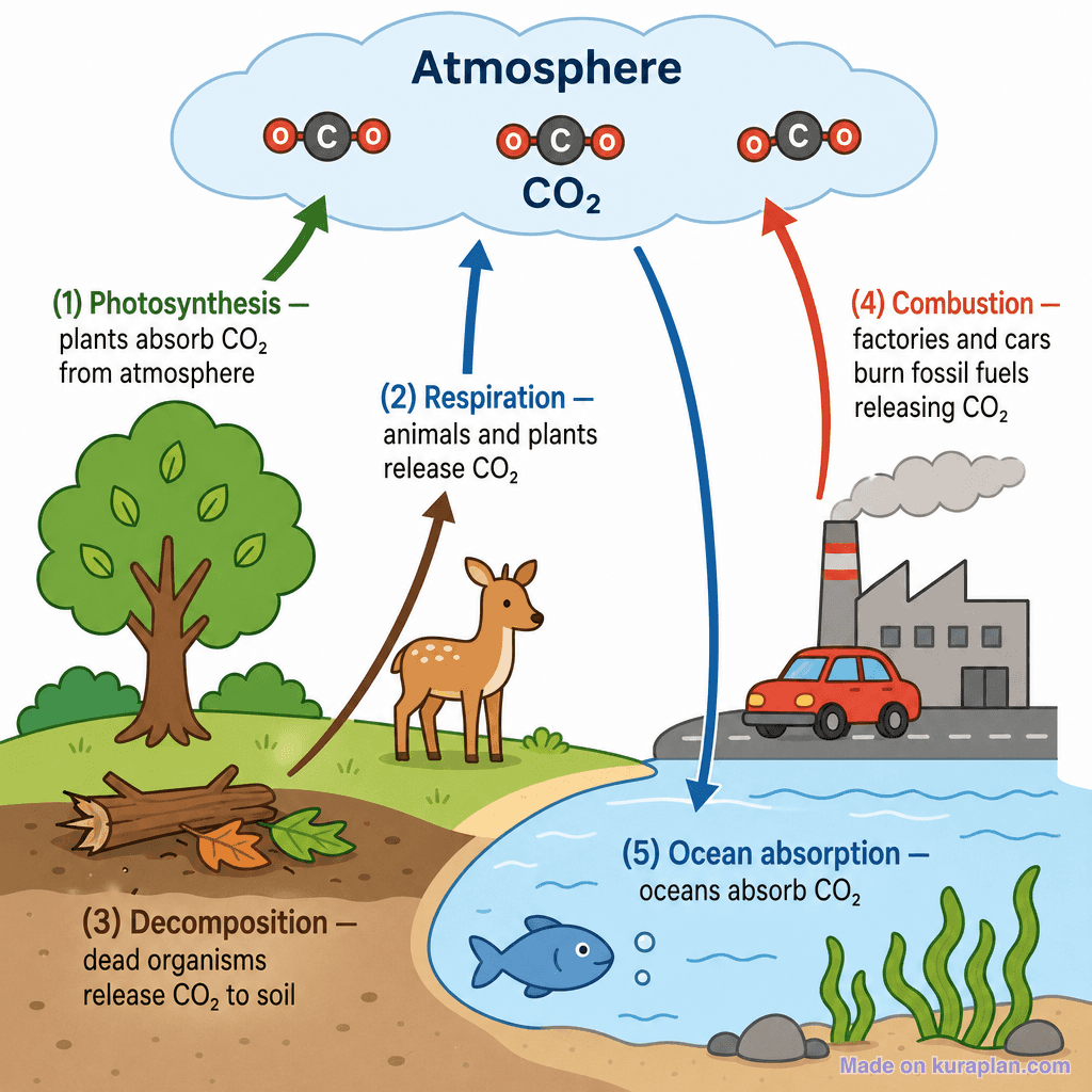 The Carbon Cycle (simple)