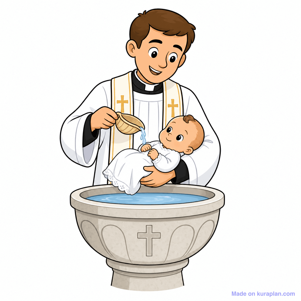 Christian Baptism Font