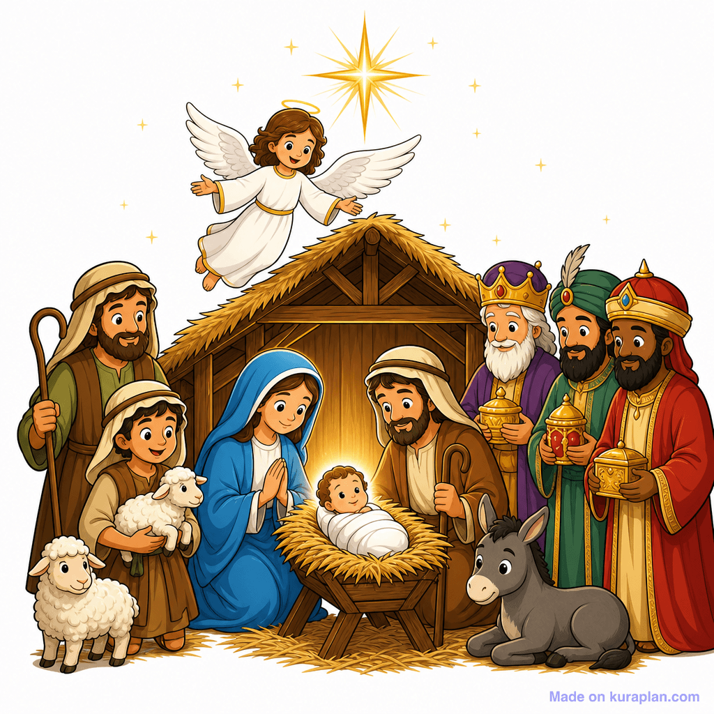 Christianity — Key Scenes illustration sample