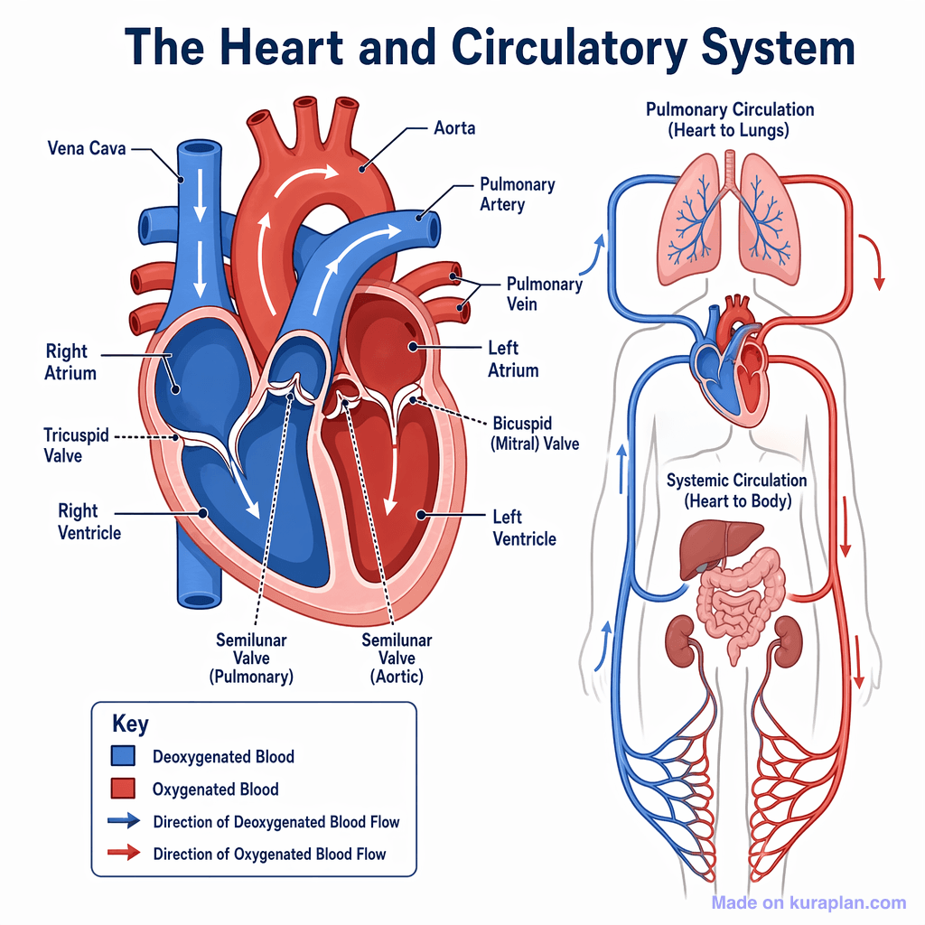 The Heart and Circulatory System (detailed)