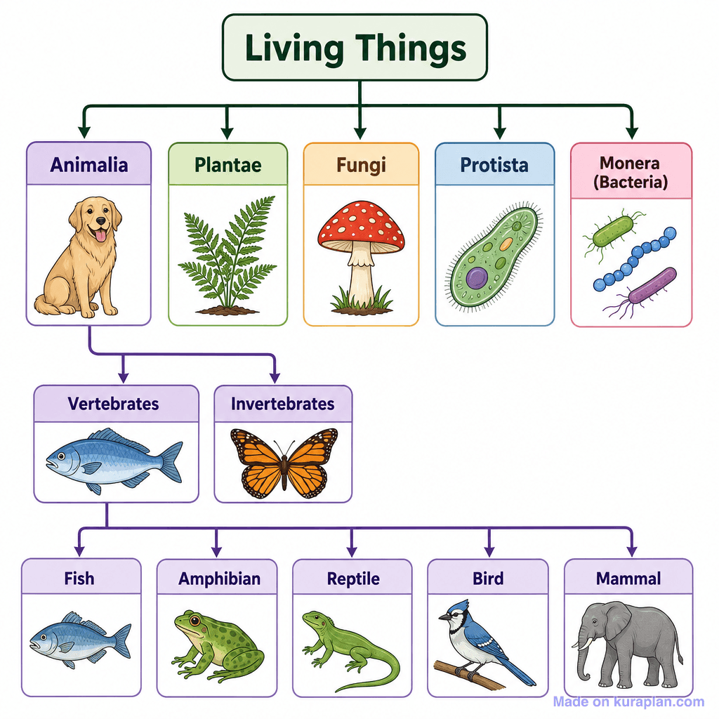 Classification of Living Things (detailed)