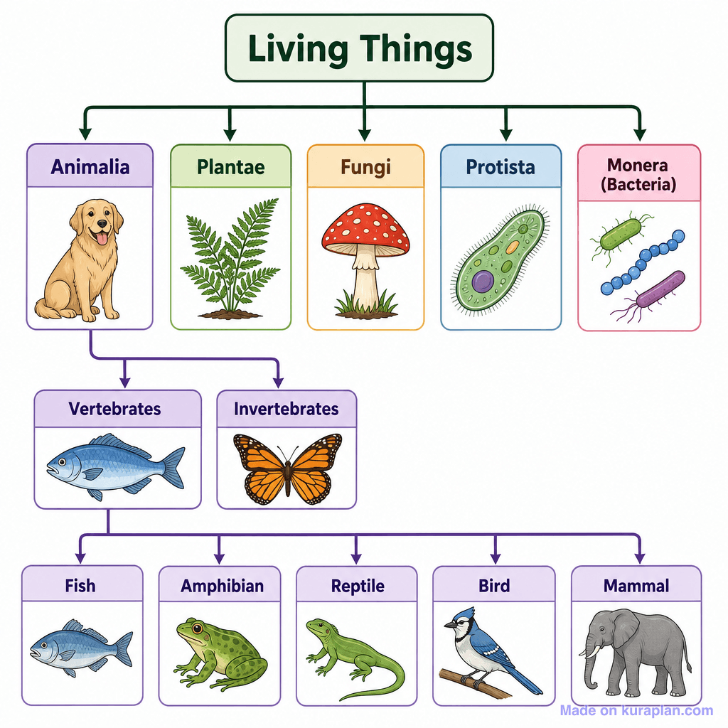 Classification of Living Things (detailed)