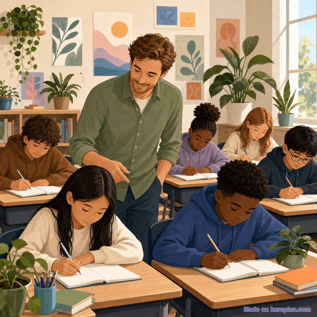 Intermediate creative writing, male teacher (square)