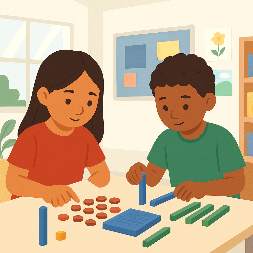 Maths with hands-on manipulatives