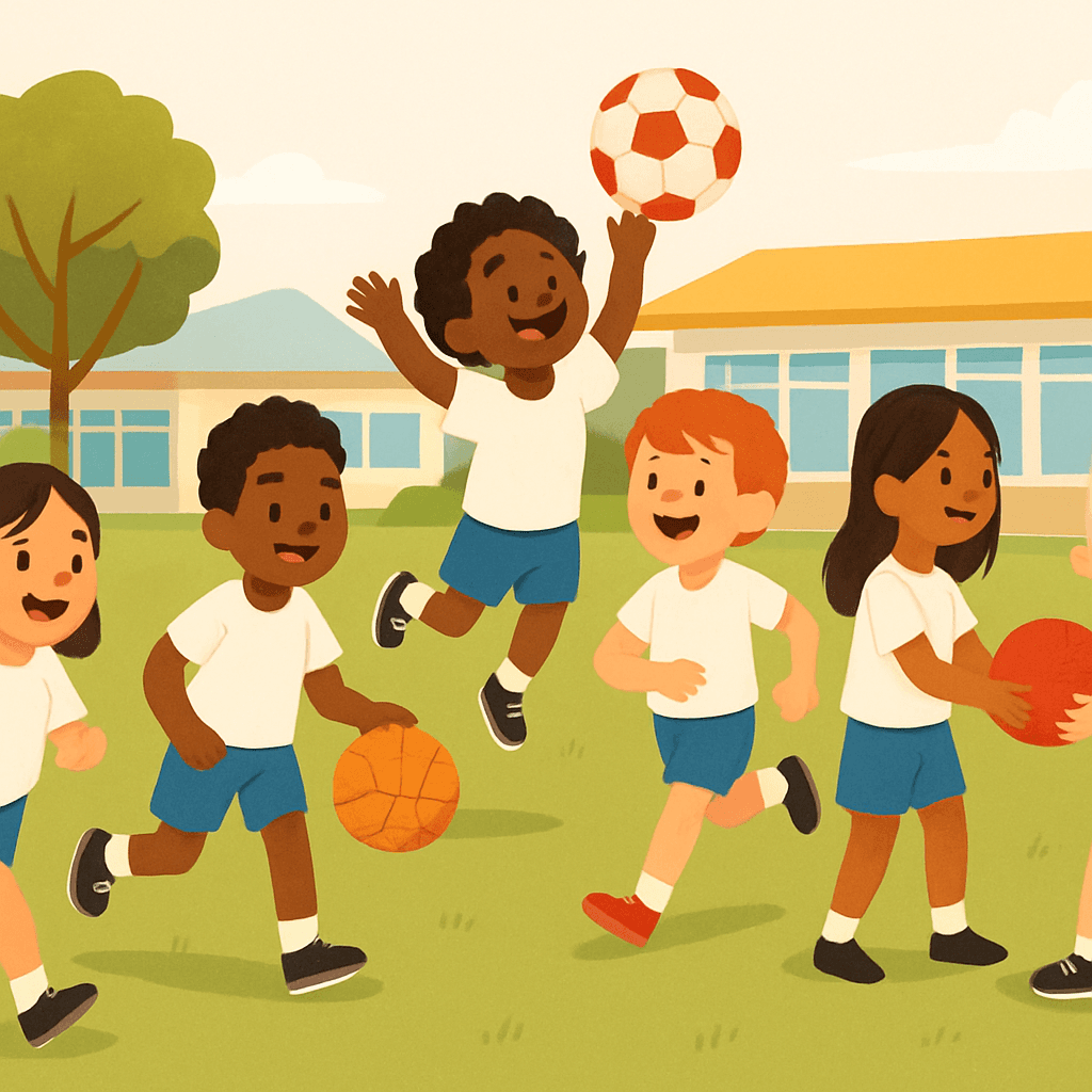 PE class outdoors