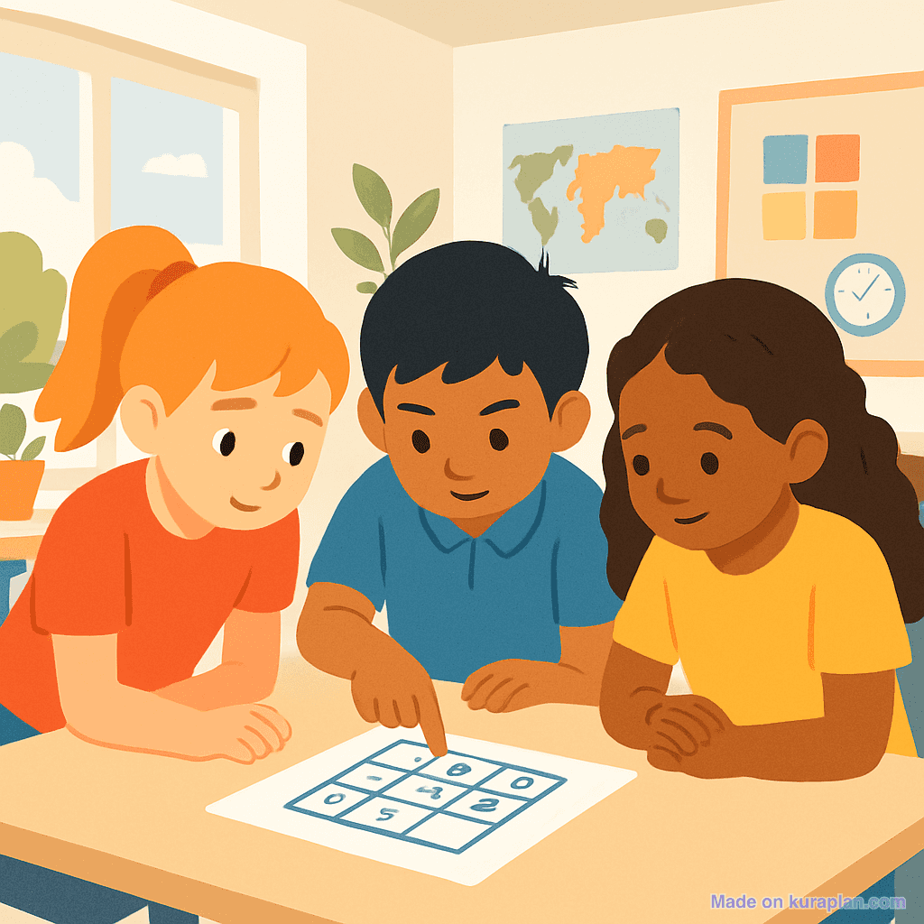 Students problem-solving together