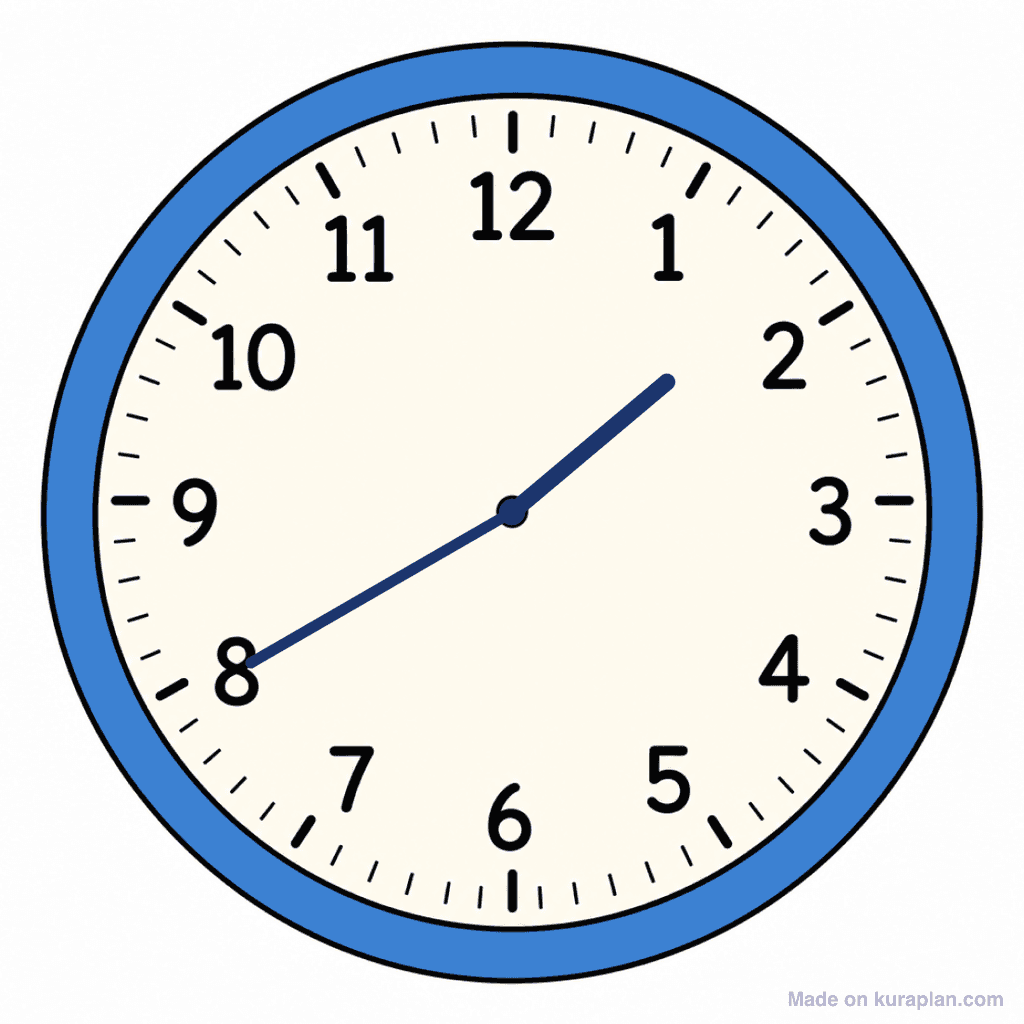 Clock Face — 1:40 (Twenty To 2)