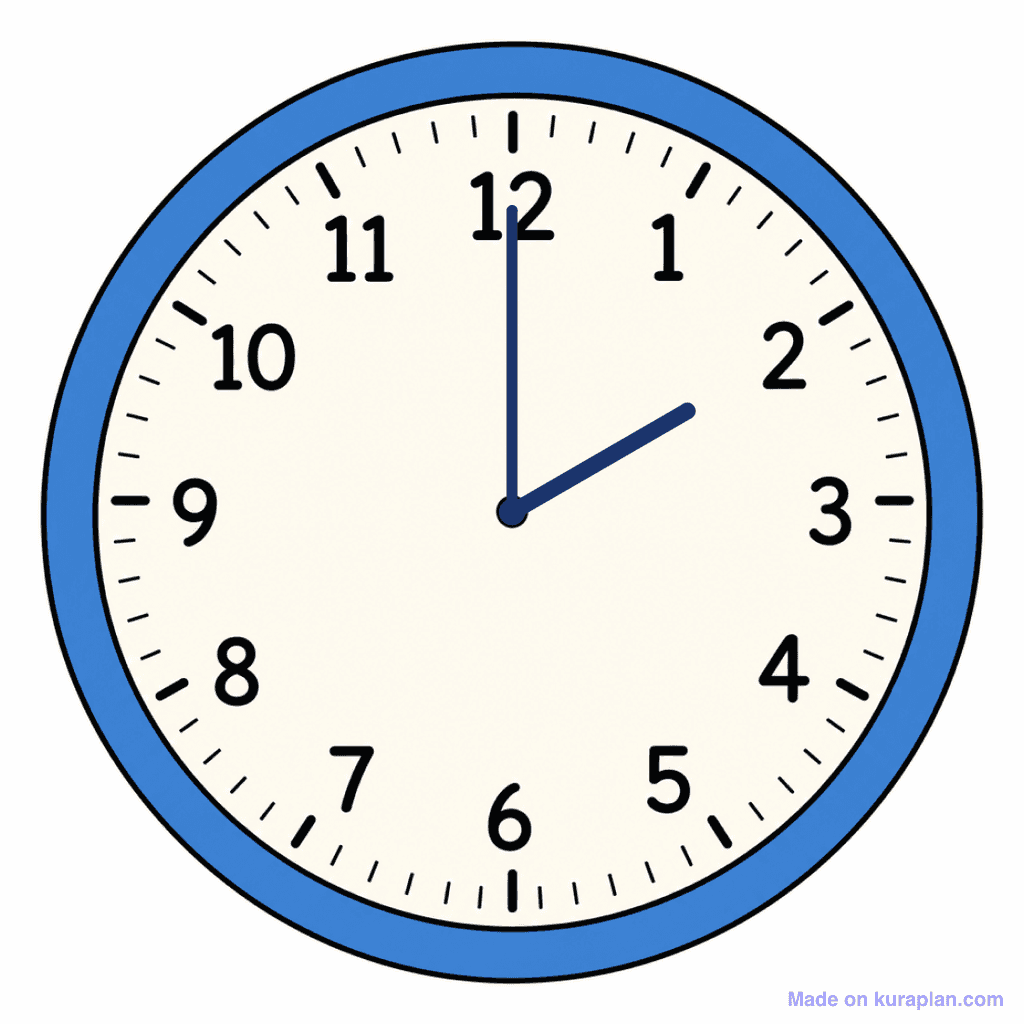 Clock Face — 2:00 (2 O'Clock)