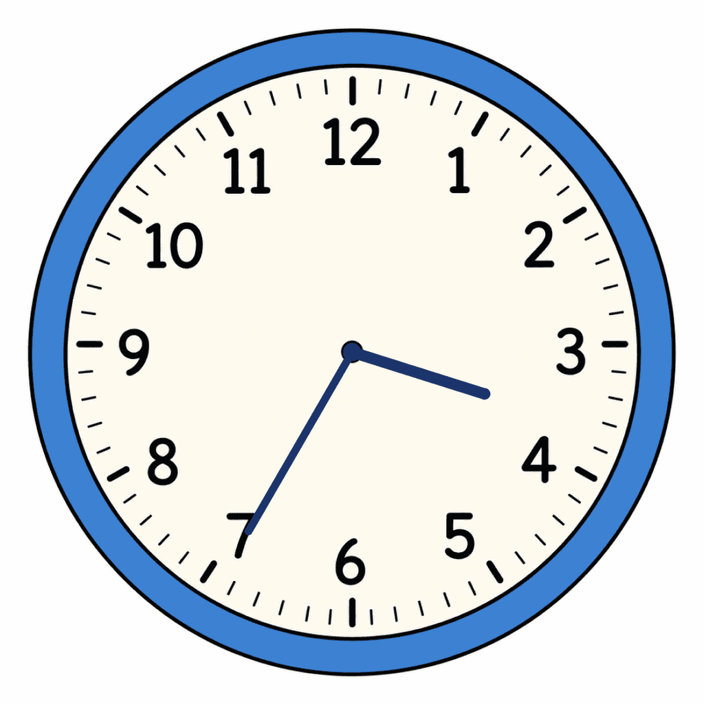 Clock Face — 3:35 (Twenty-Five To 4)