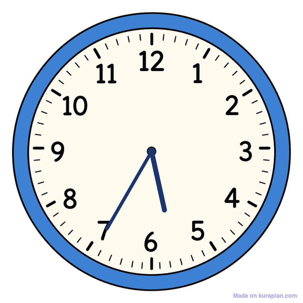 Clock Face — 5:35 (Twenty-Five To 6)