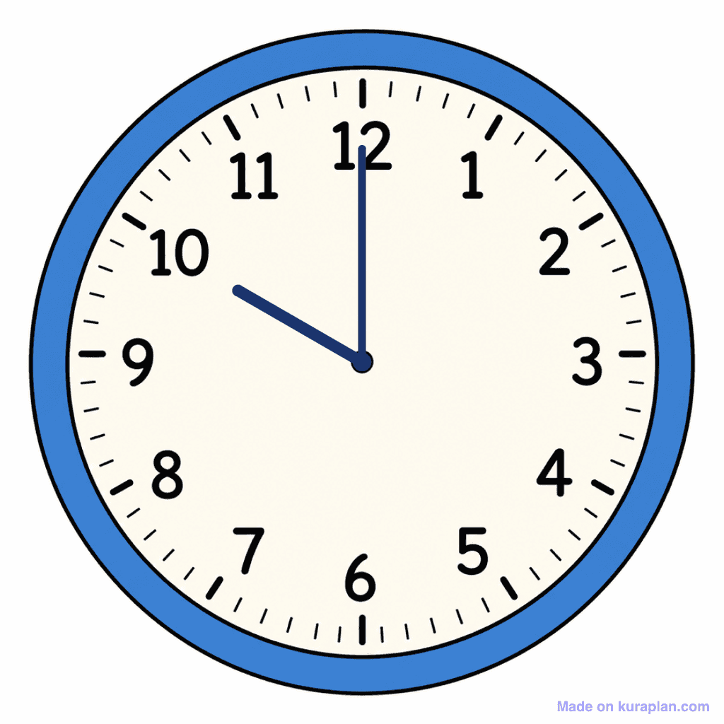 Clock Face — 10:00 (10 O'Clock)