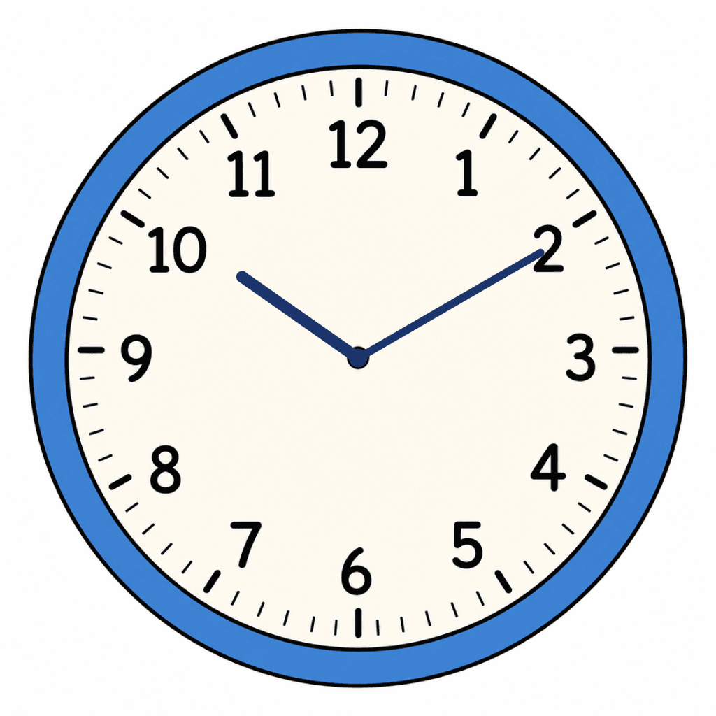 Clock Face — 10:10 (Ten Past 10)