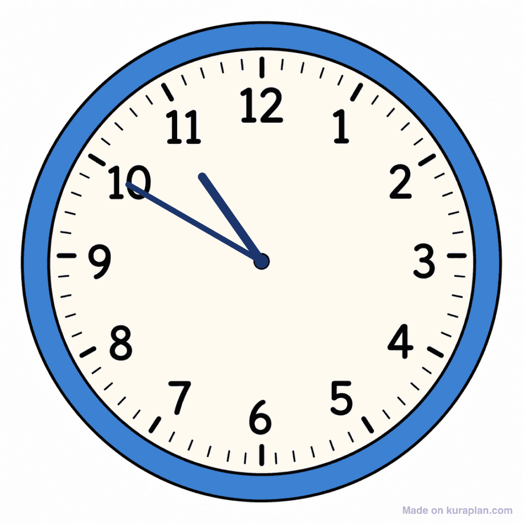 Clock Face — 10:50 (Ten To 11)
