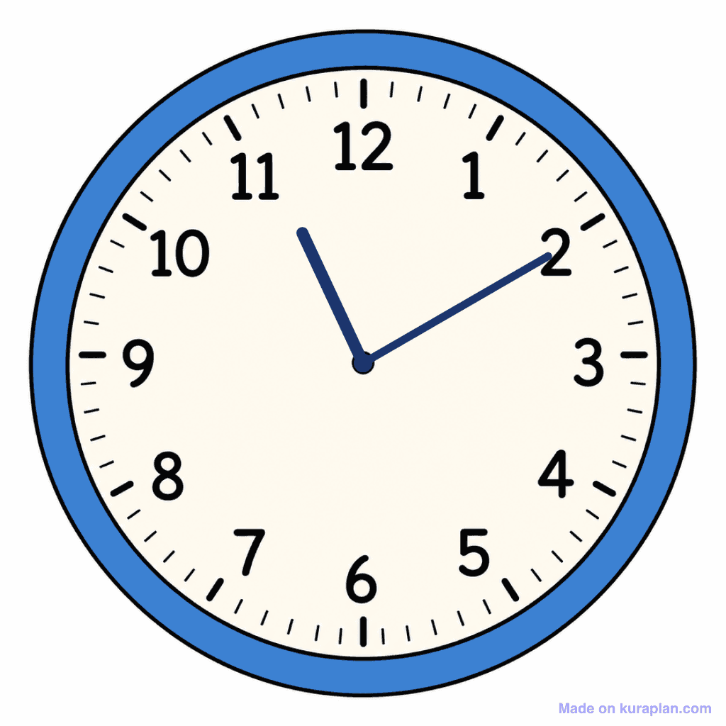 Clock Face — 11:10 (Ten Past 11)