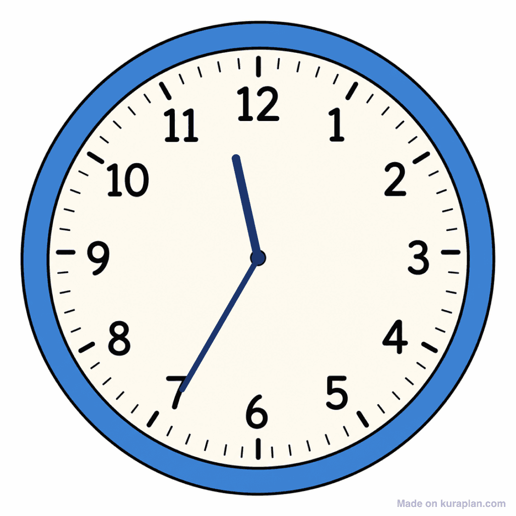 Clock Face — 11:35 (Twenty-Five To 12)
