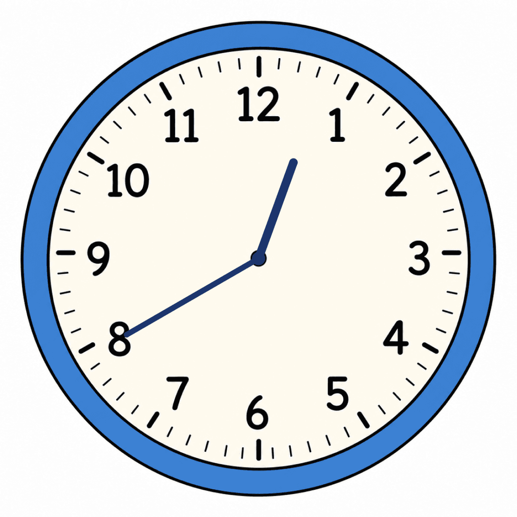Clock Face — 12:40 (Twenty To 1)