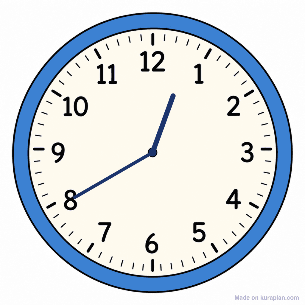 Clock Face — 12:40 (Twenty To 1)