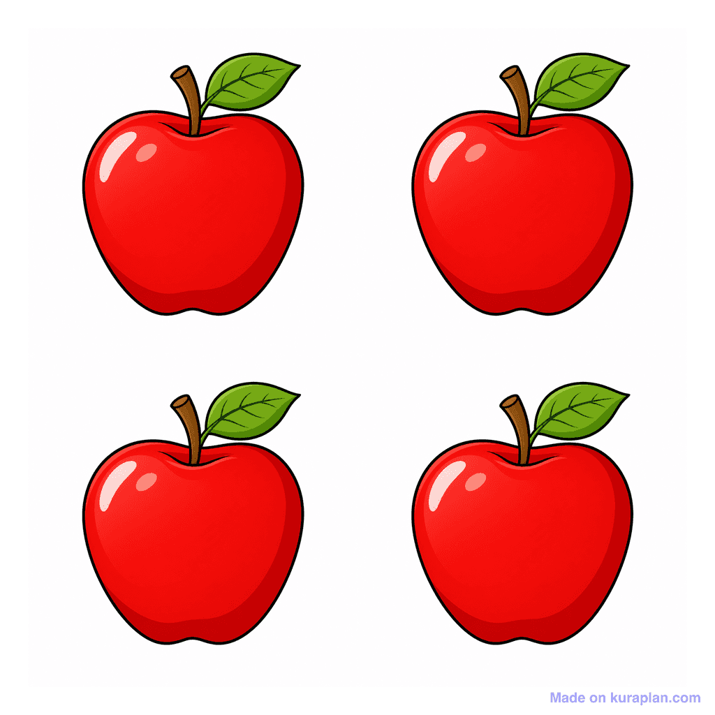 Collection — 4 apples