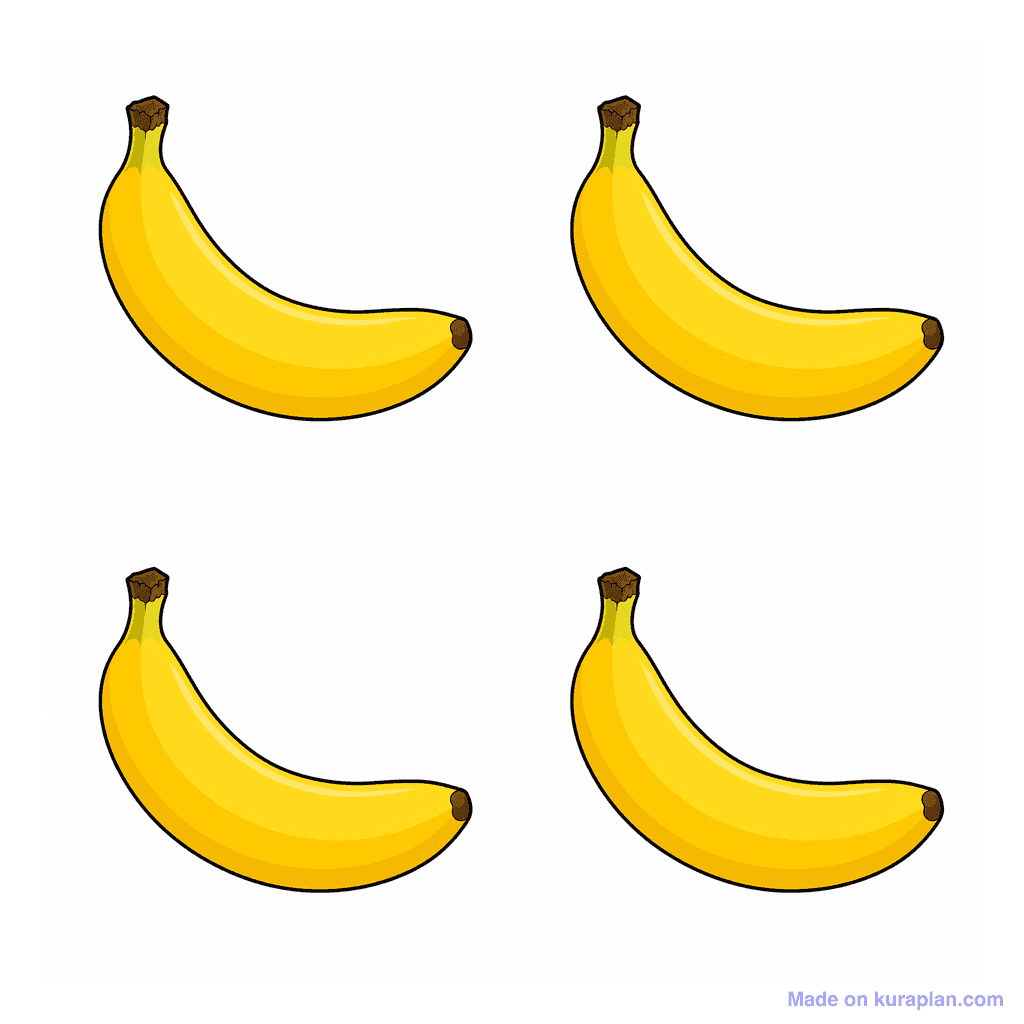 Collection — 4 bananas