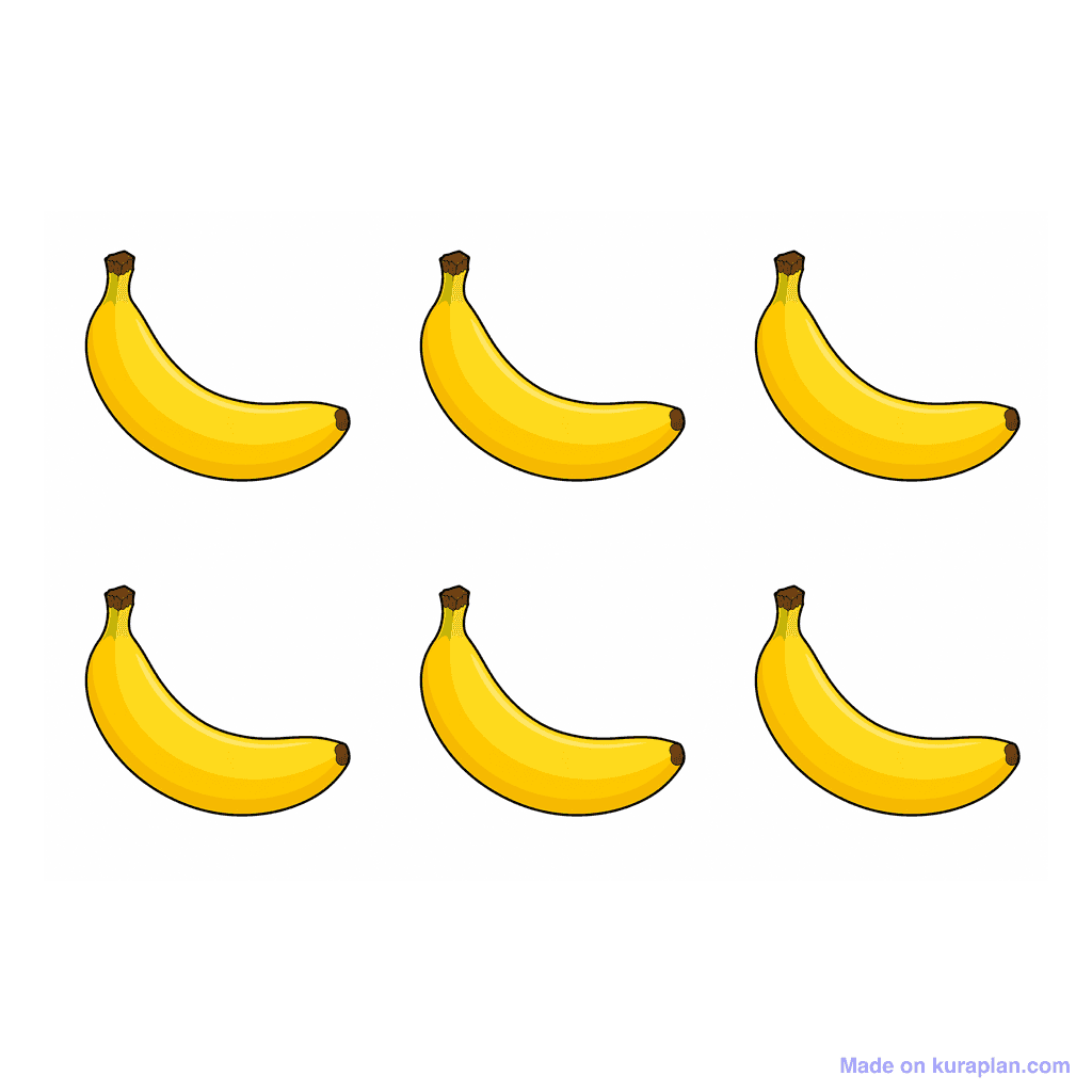 Collection — 6 bananas