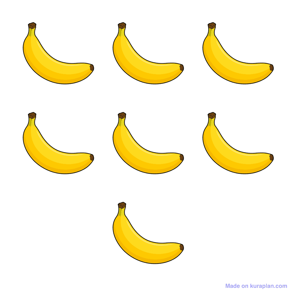 Collection — 7 bananas