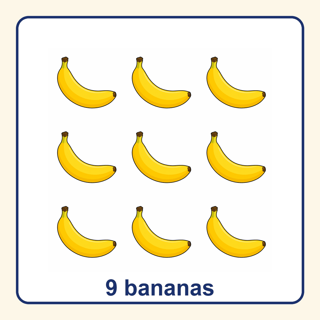 Collection — 9 bananas