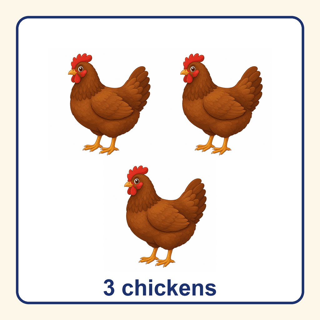 Collection — 3 chickens
