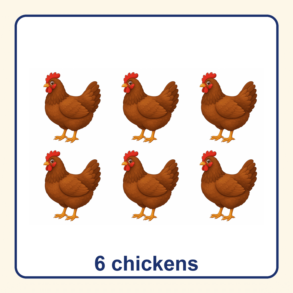 Collection — 6 chickens