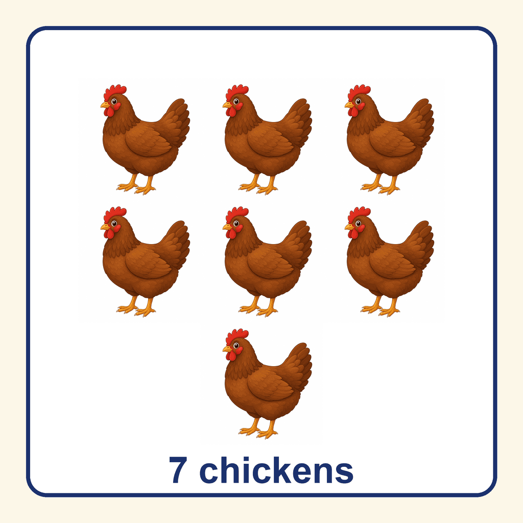 Collection — 7 chickens