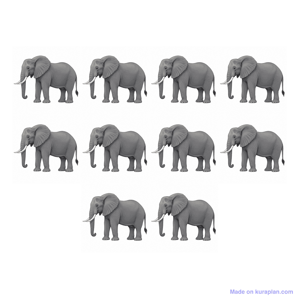 Collection — 10 elephants