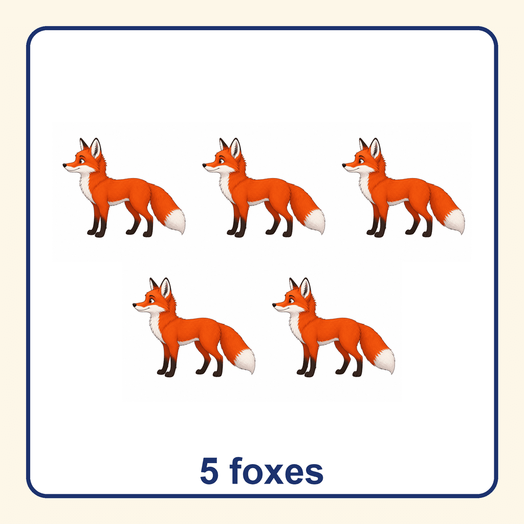 Collection — 5 foxes