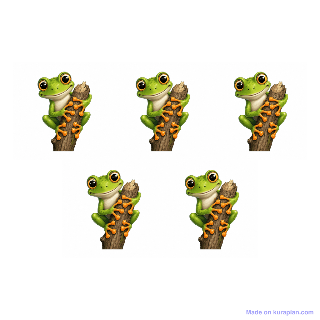Collection — 5 frogs