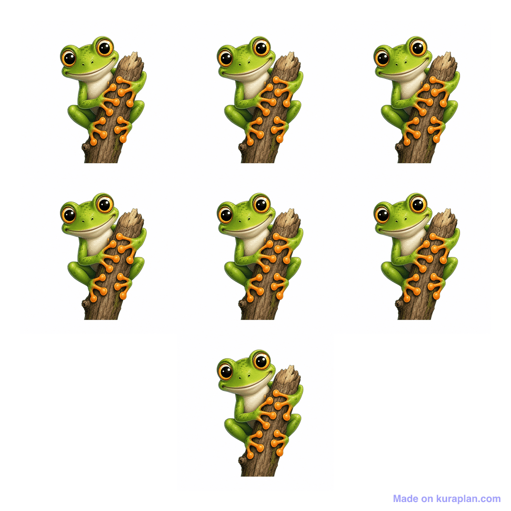 Collection — 7 frogs