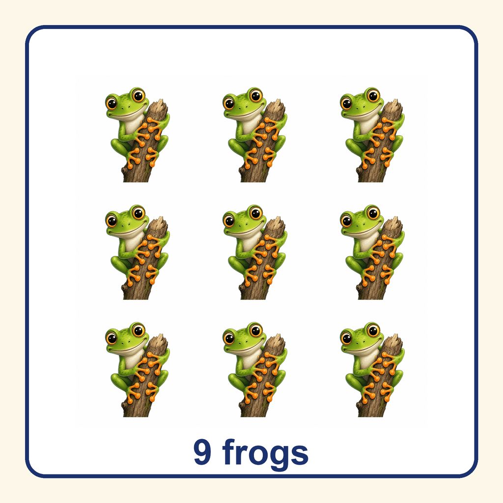 Collection — 9 frogs