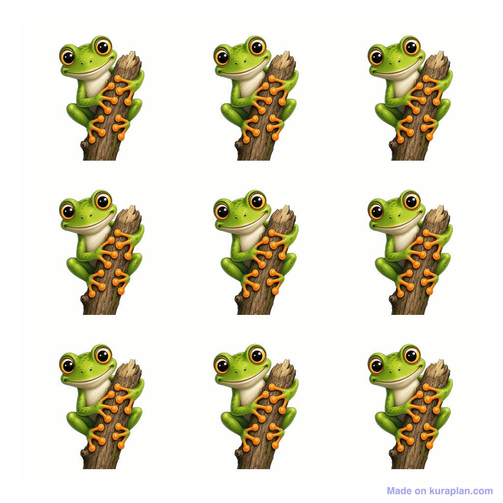Collection — 9 frogs