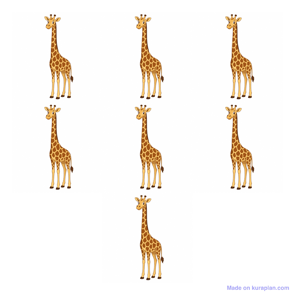 Collection — 7 giraffes
