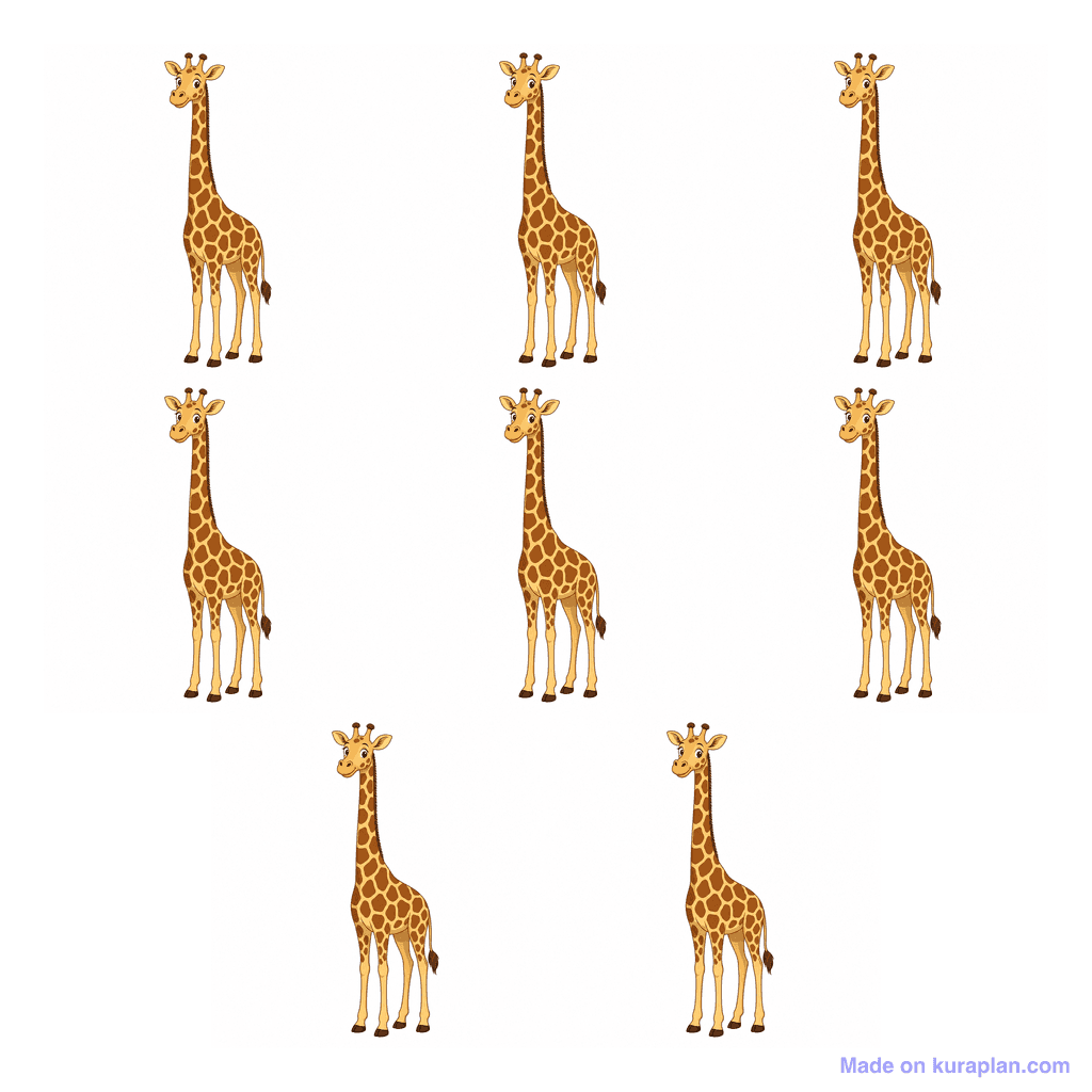 Collection — 8 giraffes
