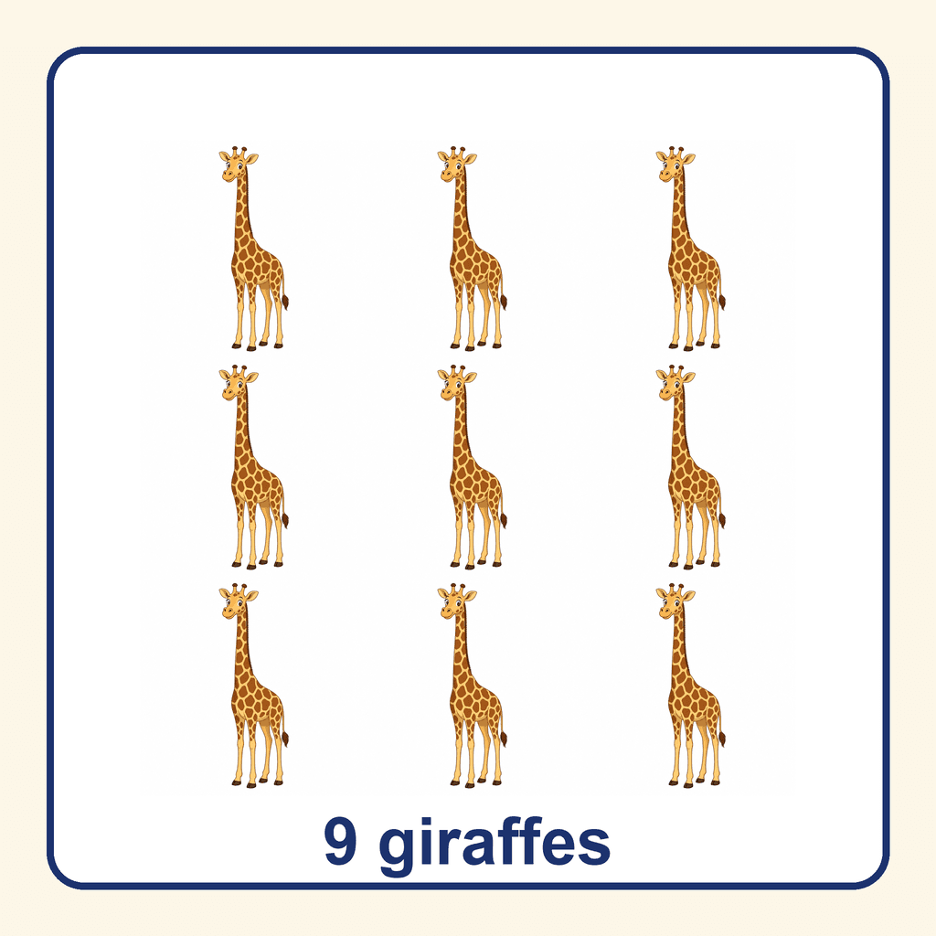 Collection — 9 giraffes