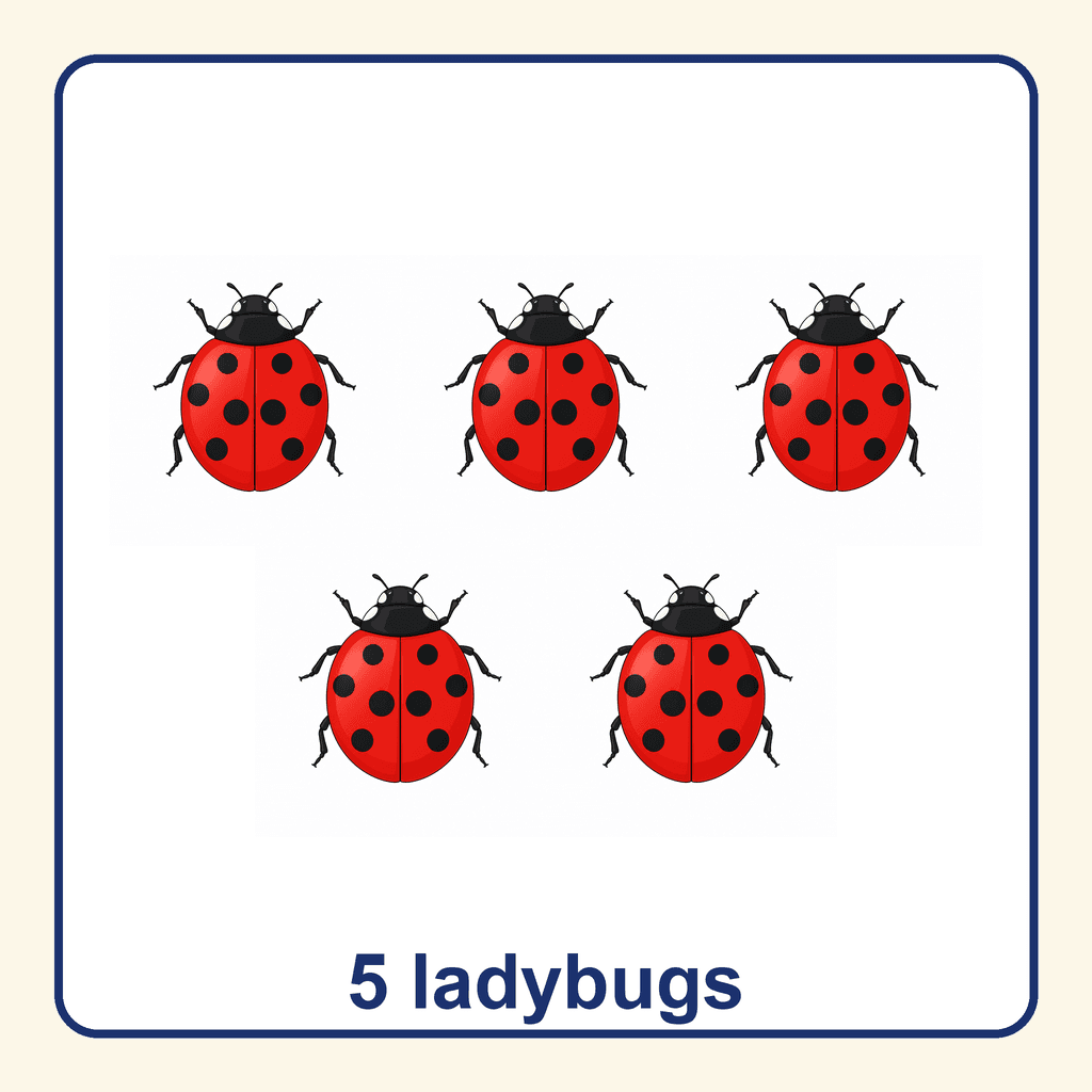 Collection — 5 ladybugs