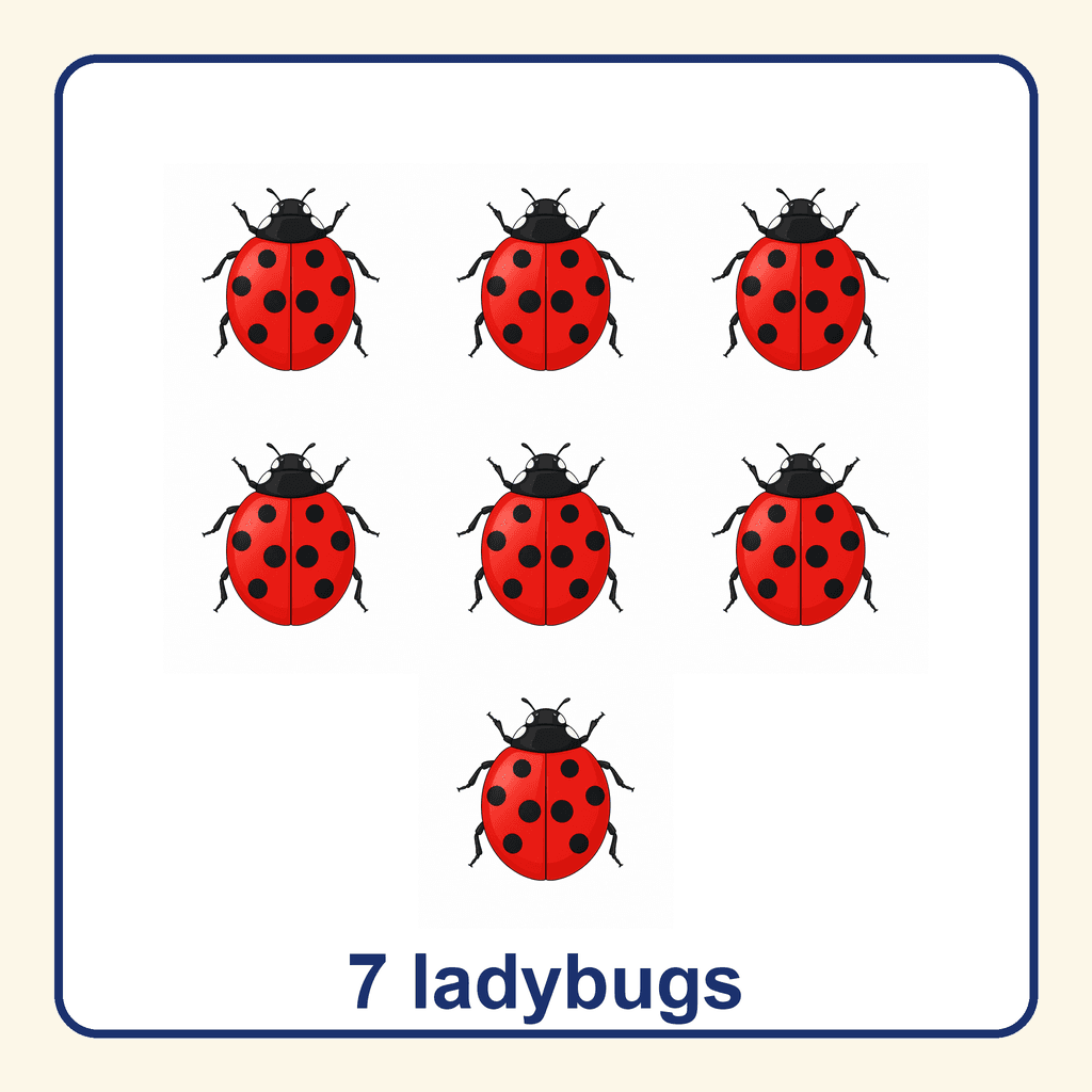 Collection — 7 ladybugs