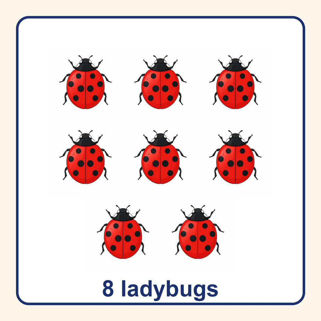 Collection — 8 ladybugs