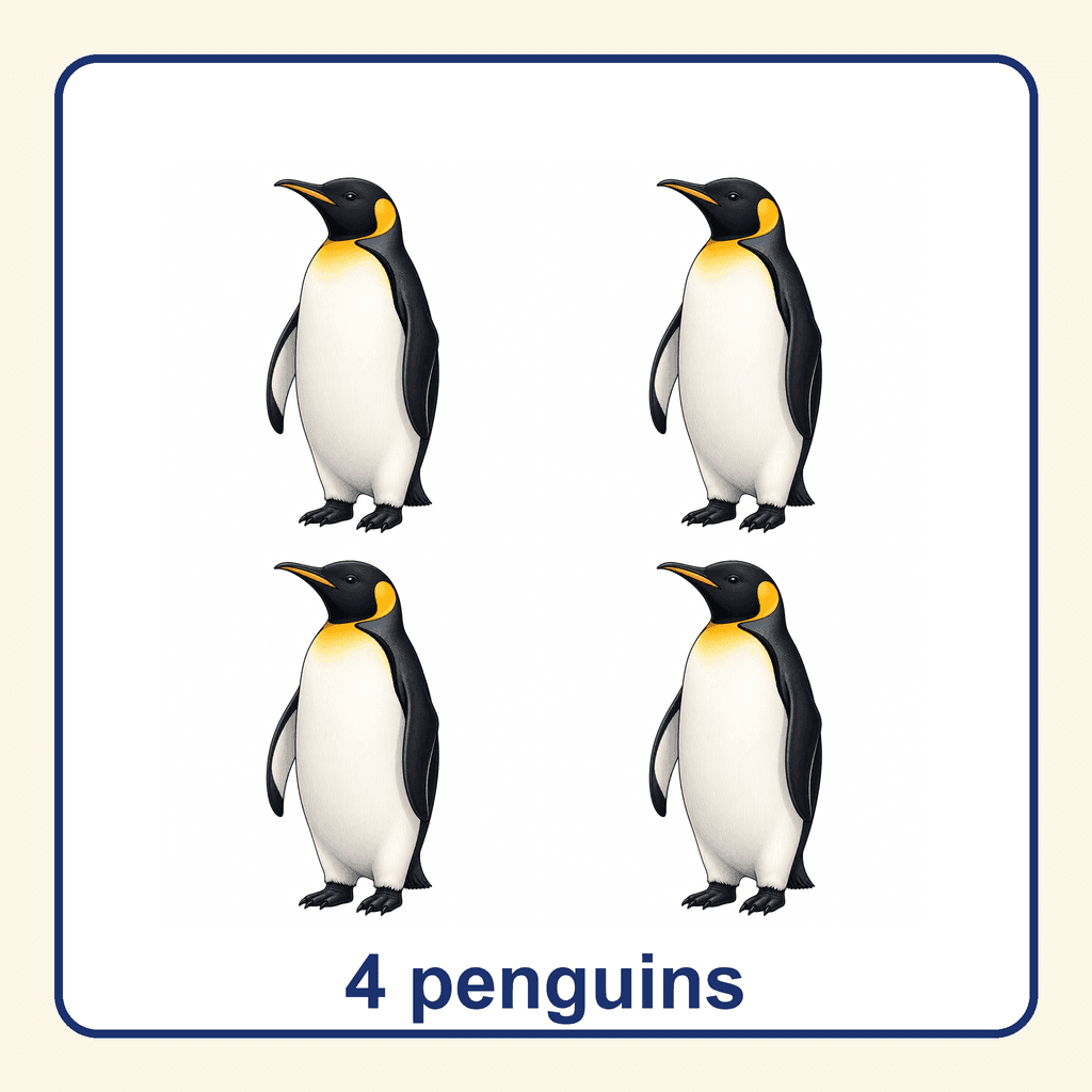 Collection — 4 penguins