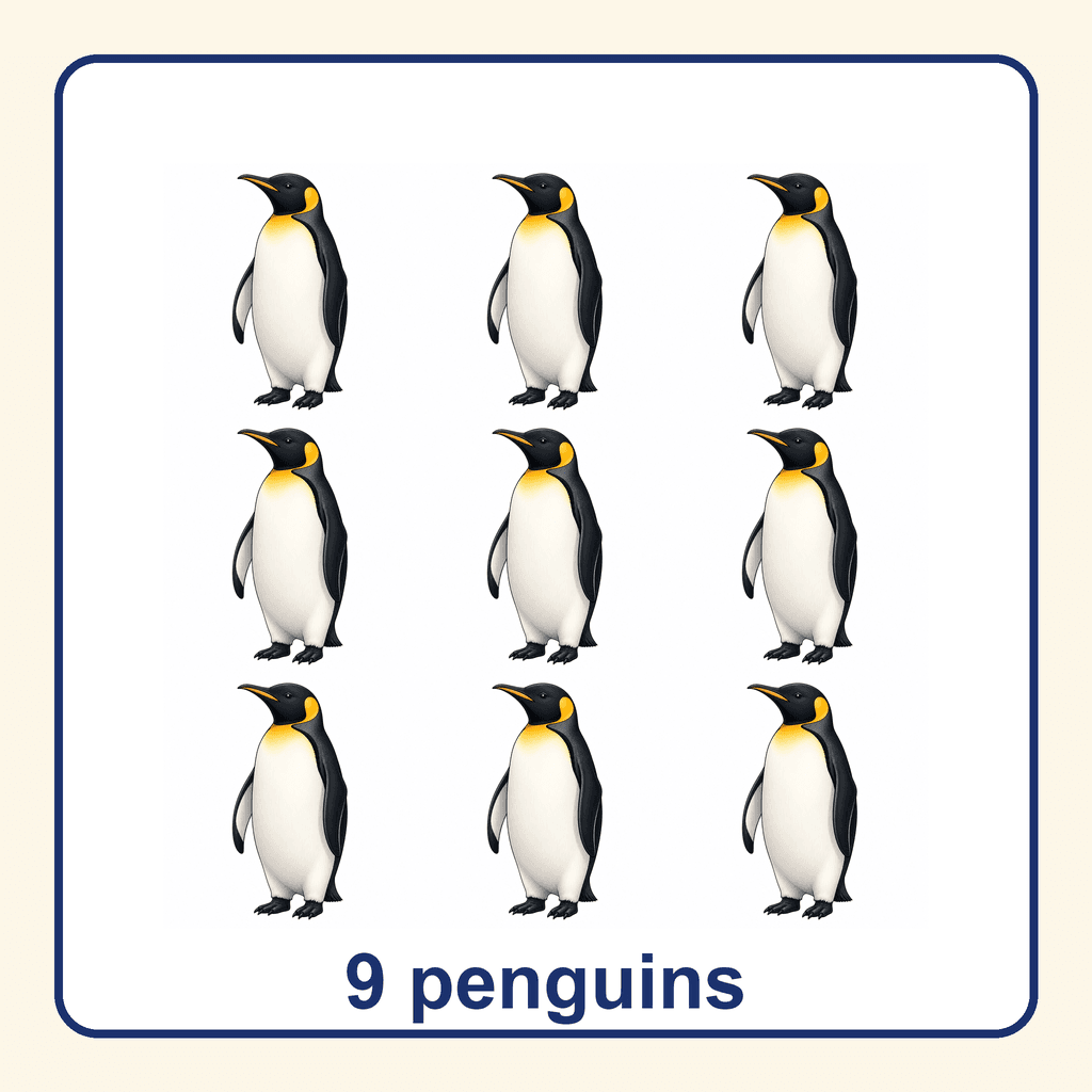 Collection — 9 penguins