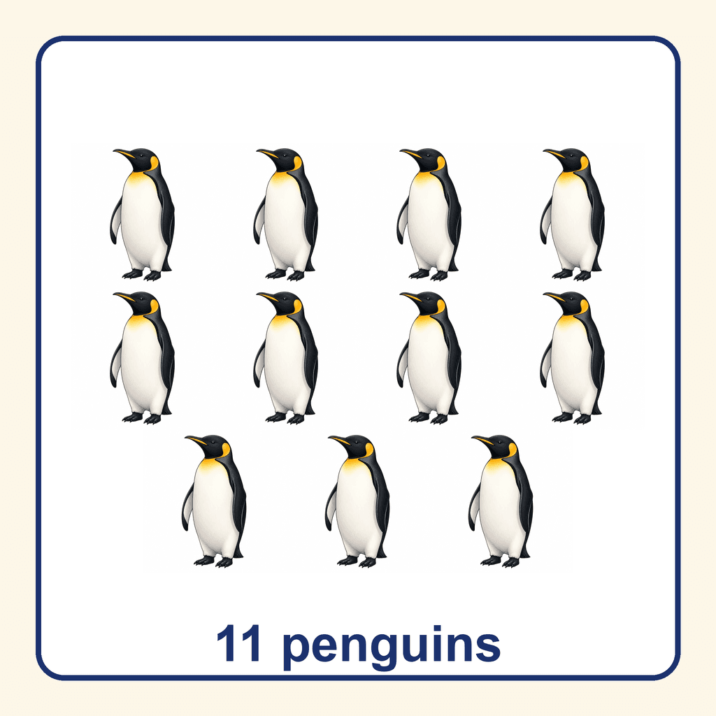 Collection — 11 penguins